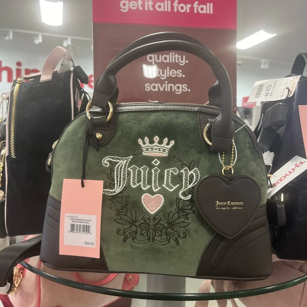Juicy couture Super Green Heritage Satchel